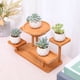 thumbnail image 5 of Expositor de madera multicapa, estante de madera natural con estanterías de 5 niveles, organizador versátil para plantas, figuritas y objetos decorativos, café y caqui, 5 of 6