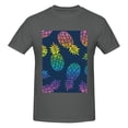 thumbnail image 4 of Bingfone Abstract Bright Pineapple Fruit Retro Men'S Loose Fit Short-Sleeve Pocket T-Shirt, 4 of 7