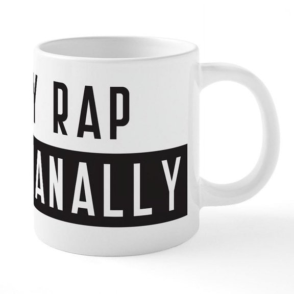 CafePress - I Only Rap Caucasianally - 20 Oz White Ceramic Mega Mug