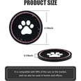 thumbnail image 2 of Yazoeia Bling Paw Car Cup Holder Coaster, 2 PCS Non-Slip Auto Cup Coasters, Shiny Crystal Rhinestone Insert Decorative Cup Mat, Universal Vehicle Interior Accessories for Most Cars (Black, 2 of 6