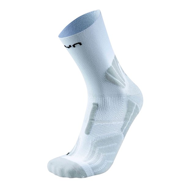 UYN Calcetines Unisex - Cross Over Grip Socks, calcetines deportivos, logotipo Blanco 35-38
