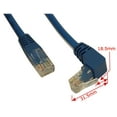 thumbnail image 2 of 5ft Cat5E ANGLED Ethernet RJ45 Patch Cable, NON-BOOTED, BLUE, 2 of 2