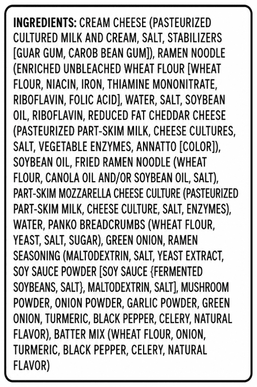 bettergoods Cheesy Ramen Bites, 7.5 oz, 10 Count (Frozen)