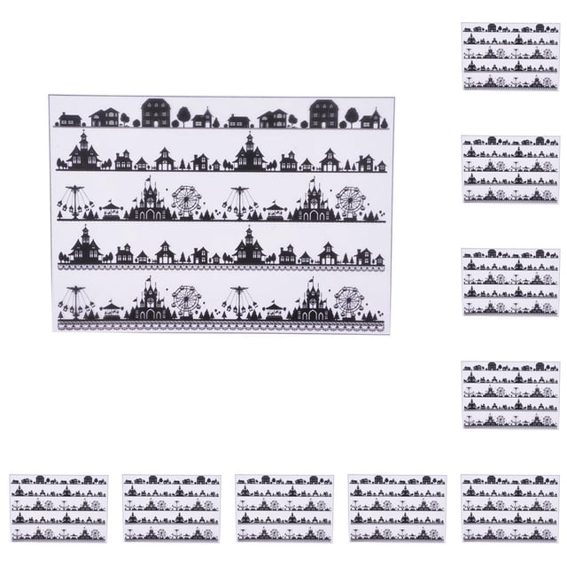 Ounissouiy Adhesivo de resina para manualidades, pegamento de cristal, buena viscosidad, diferentes formas, vívida, hermosa tarjeta artesanal, tipo 3 10piezas Ounissouiy CBP321038