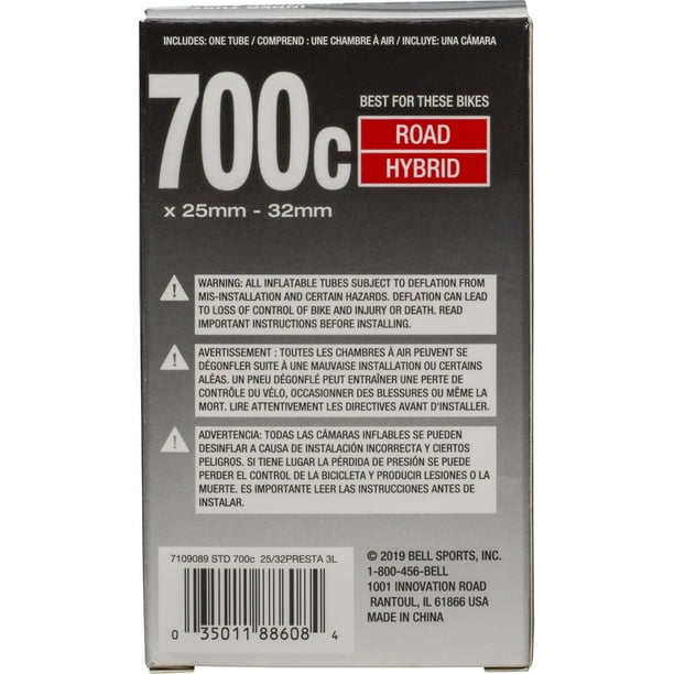 Bell Sports Standard Inner Tube 700c x 25mm - 32mm - Walmart.ca