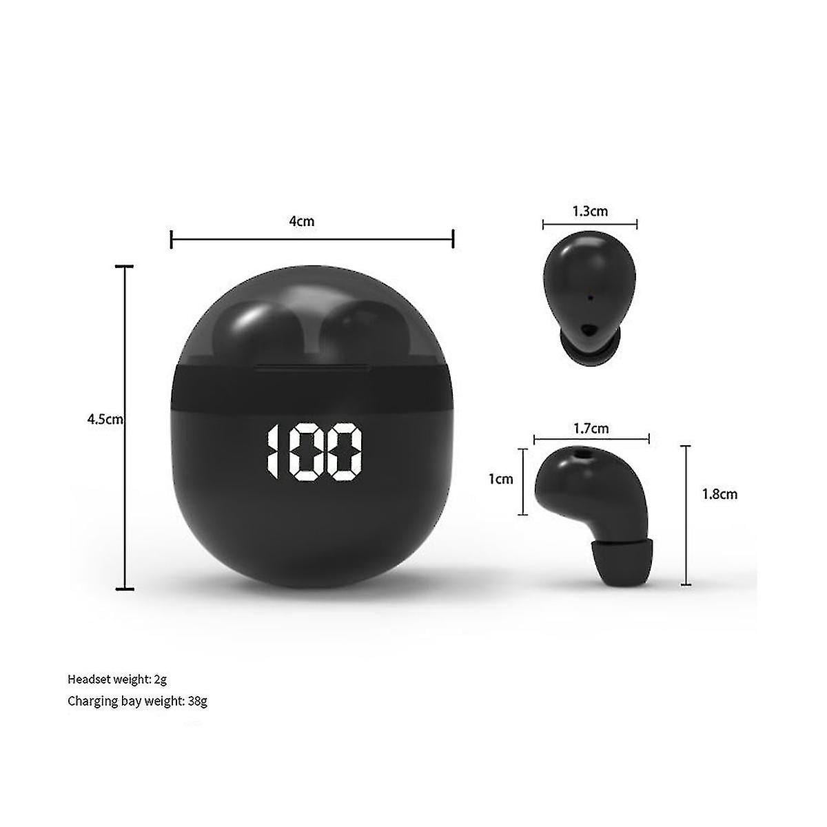 Superbass Earphones Tws Wireless Bluetooth Headset With Mic Smart Touch Headphone Noise Reduction Earbuds Invisible