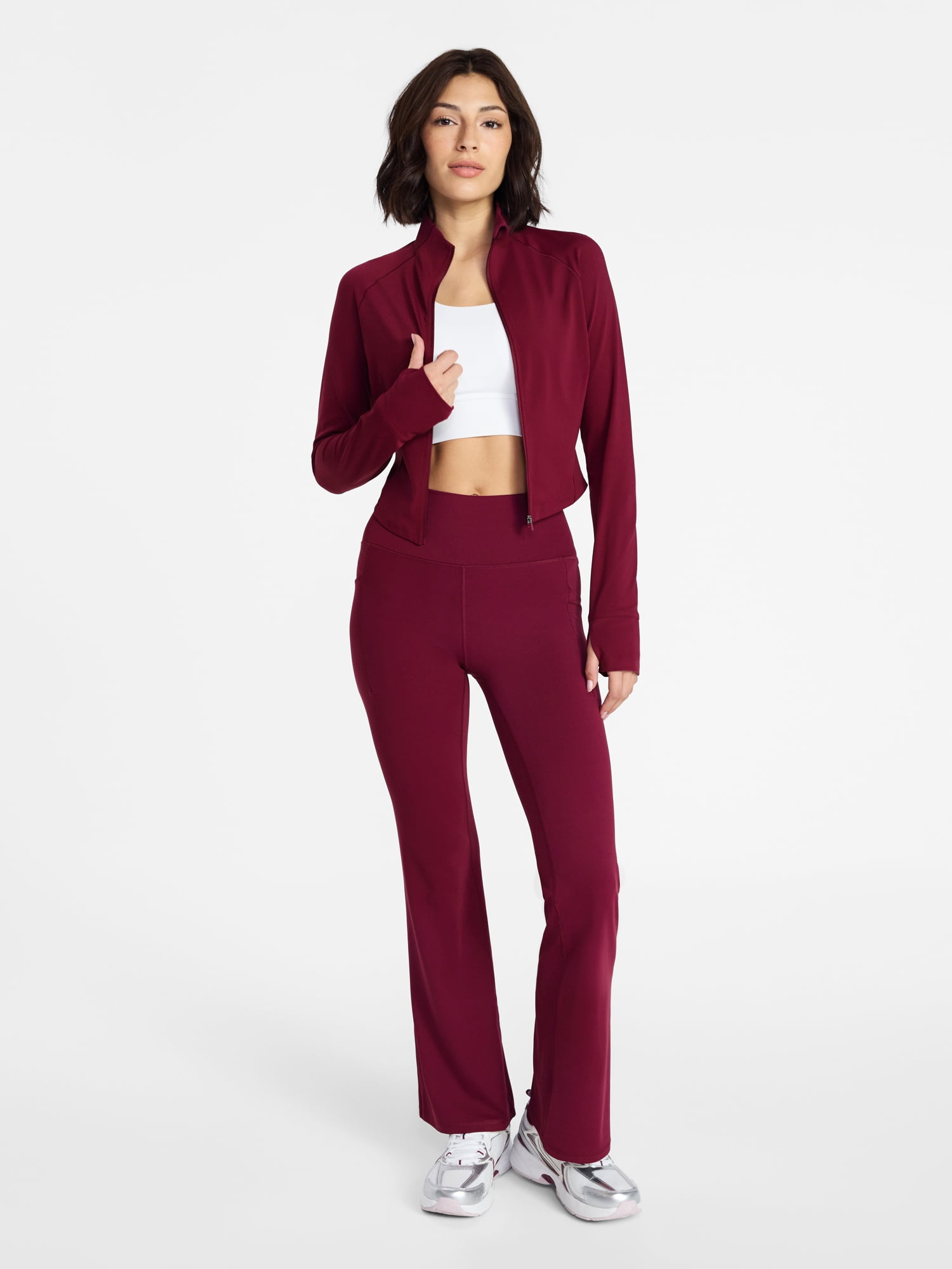 Avia Women’s and Women's Plus SoftSculpt Crop Jacket, Sizes XS-4X