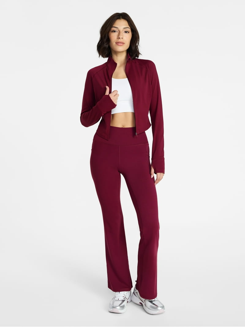 Avia Women's SoftSculpt Cropped Jacket, Sizes XS-XXXL - Walmart.com