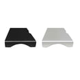 thumbnail image 2 of SENZANS, soporte multifuncional para ordenador portátil de escritorio pequeño, soporte de monitor de aleación de aluminio, barra espaciadora, elevador de escritorio para iMac MacBook Speravity DN1091-01, 2 of 2