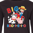 thumbnail image 4 of Inktastic Farmer Tractor EIEIO Big Bro Long Sleeve Youth T-Shirt, 4 of 5