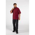 thumbnail image 1 of Uncommon Threads Manteau de Chef Nighthawk Unisexe 0415P-0301&44; Bordeaux - Extra Small, 1 of 1