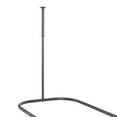 thumbnail image 3 of Utopia Alley Rustproof Wall Mounted Aluminum Hoop Oval Shower Rod With Ceiling Support for Standing Clawfoot Tub, 54 In Extra Large Size by 26 In, Oil Rubbed Bronze + White Shower Curtain 180x70in, 3 of 10
