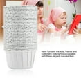 thumbnail image 4 of White Cupcake Cases, 100PCS Mini Cupcake Liners Paper Round Cake Baking Cups Muffin Cases Home Party Wedding, 4 of 8
