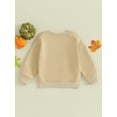 thumbnail image 4 of Liacowi Toddler Boys Girls Halloween Sweatshirts Kids Halloween Costume Long Sleeve Crew Neck Pumpkin Print Pullovers Tops Baby Fall Winter Clothes 6M-4T, 4 of 8