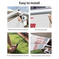 thumbnail image 7 of 4th of July RV Awning Sun Shade Screen 9'X7' Patriotic Poppy Vase Mesh Sunscreen American Flag Awning Shade Screen with Zipper UV Blocker Completed Kits Outdoor Canopy for RV Motorhome Camper Travel, 7 of 7