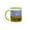 Green/White, variant on 3drose, Harris Covered Bridge, Benton County, Oregon - Us38 Jmi0967 - Janis Miglavs, 11oz Two-tone Black Mug