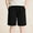 Black, variant on Boys Knit Casual Shorts with Pockets Solid Color Elastic Waist Cotton Summer Active Shorts for Kids Black Size 11-12 Years