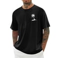 thumbnail image 1 of Chemises pour Hommes, Hommes Imprimé Col Rond Décontracté Mode Manches Courtes Blouses Col Rond Chemises, 1 of 4