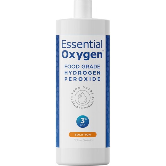 Food Grade Hydrogen Peroxide 3%, Natural Cleaner, Refill, 32 Fl Oz