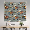 thumbnail image 2 of Sikiie Cartoon Tractor tapestry wall hanging home decor for bedrooms, living rooms, dorms 60x51in, 2 of 6