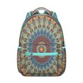 thumbnail image 1 of Ethnic Tribal Pattern Multifunctional Backpack, Waterproof and Wear-Resistant, Adjustable Strap Backpack with Large Capacity, Artistic Bohemian Style School Bag for Student and Student, 1 of 4