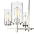 thumbnail image 3 of Millennium Lighting  Janna Chandelier Brushed Nickel 5 5 Light Brushed Adjustable Nickel 13 to 24 Inches, 3 of 5
