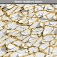 thumbnail image 5 of Abstract Dog Crate Cover, Yellow Golden Tone Geometric Pieces Ornamental Broken Cracked Appearance, Easy to Use Pet Kennel Cover for Dogs, 35" x 23" x 27", Earth Yellow Caramel, by Ambesonne, 5 of 6