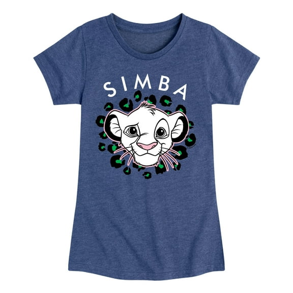 The Lion King - Cheetah Print - Simba - Toddler & Youth Girls Short Sleeve Graphic T-Shirt