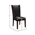 thumbnail image 6 of Lexicon Wood and Faux Leather Dining Room Side Chair in Espresso (Set of 2), 6 of 6