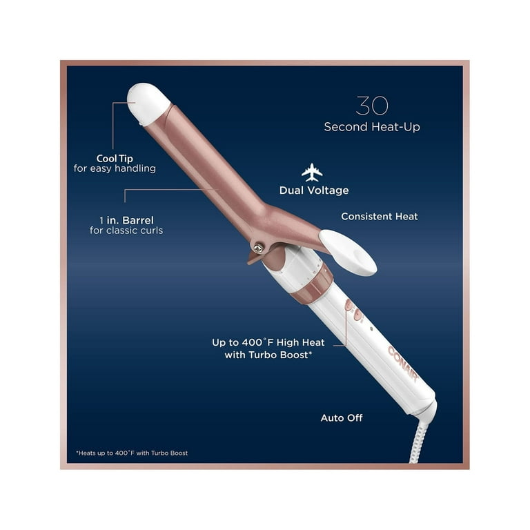 Conair Double Ceramic 1 Inch Curling Iron Pack of 4