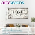 thumbnail image 2 of Large Dark Brown Farmhouse Wall Sign for Home Decor Wooden Canvas Art 20x40, 2 of 6
