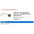 thumbnail image 2 of Brake / Tail / Turn Signal Light Connector - Compatible with 2000 - 2005 Lincoln LS 2001 2002 2003 2004, 2 of 2