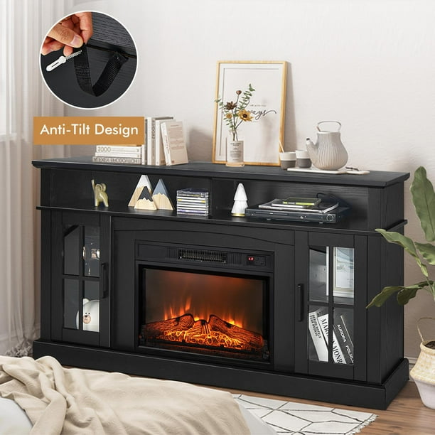 58 inch tv sale stand with fireplace