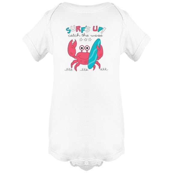 Surfs Up Crab Bodysuit Infant -Image by Shutterstock,  Newborn