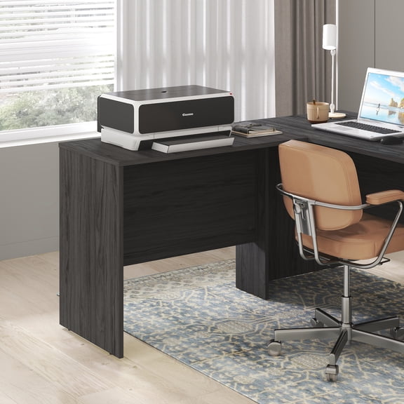 Furinno ROGER 35 Inch Office Desk Reversible Return Coastal Grey