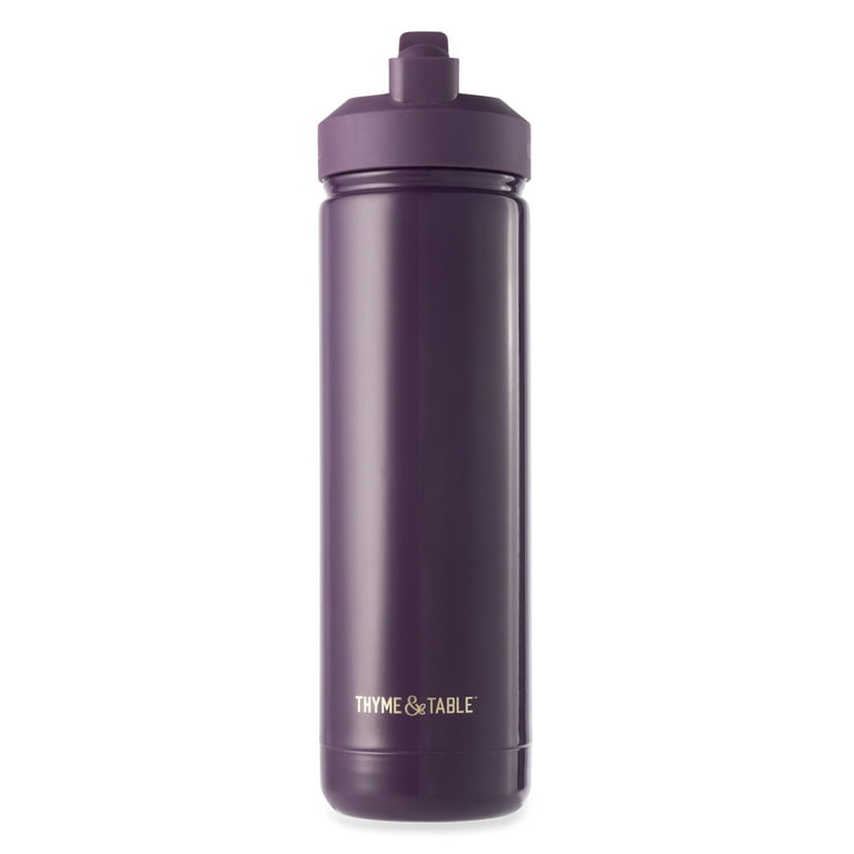 Thyme & Table Water Bottle 26 oz with Straw Lid and Moon