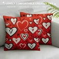thumbnail image 3 of Leisuo Throw Pillow Covers, Love Wedding Cushion Case Decoration for Sofa Couch 20\x20\, 3 of 5