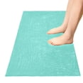 thumbnail image 5 of Dailycode Calamine Blue Bathroom Rugs Non Slip Absorbent Soft Plush Quick Dry Bath Mat, 39"x20", 5 of 8