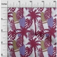 thumbnail image 2 of oneOone Polyester Spandex Maroon Fabric Tropical Sewing Material Print Fabric By The Yard 56 Inch Wide, 2 of 4