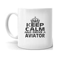 thumbnail image 2 of LINCOLN AVIATOR Keep Calm and Drive Tea Ceramic Mug, 2 of 3