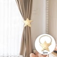 thumbnail image 4 of 2 piezas de cortina magnética estrella Tiebacks estrella decorativa cortinas Tie Backs soporte de tejido para cortinas de ventana sujetan cortinas oro BLESIY corbata de cortina, 4 of 7