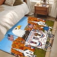 thumbnail image 5 of Independence Day Washable Area Rugs 2.7'x5', Eagle American Flag Carriage Church Abstract Low Pile Throw Living Room Rug Non-Slip Sturdy Edge Binding Carpet for Indoor Entryway Bedside Kitchen, 5 of 9