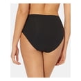 thumbnail image 2 of BLEU Women's Black Stretch Strappy-Side Ruched Lined Full Coverage High Waisted Swimsuit Bottom 6, 2 of 2