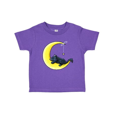 

Inktastic Black Cat Lunar Love Gift Toddler Boy or Toddler Girl T-Shirt