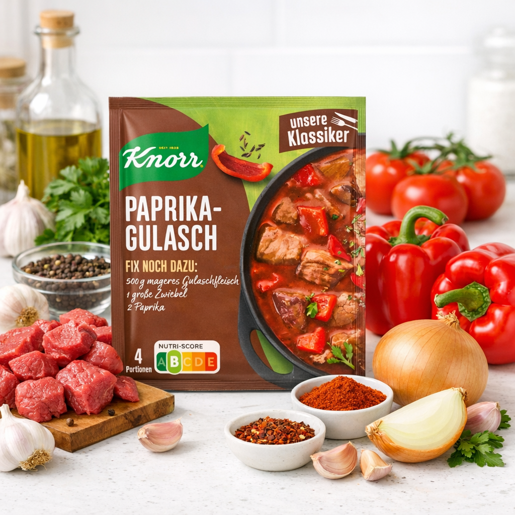 Knorr Mélange à Sauce Goulash au Paprika, Mélange Sec, Sachet, 58g