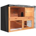 thumbnail image 2 of Cubierta De Conejera De 4 Pies, Jaula De Conejito Para Mascotas De Dos Pisos, Cubierta Impermeable Para Exteriores, Jardín, Patio Speravity  HA024228-01, 2 of 6