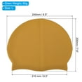 thumbnail image 2 of Gorra de natación de silicona Uxcell, gorra de natación impermeable antideslizante para adultos, para mujeres y hombres, oro, 2 piezas, 2 of 6
