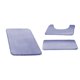 thumbnail image 2 of Alfombra de baño de 3 piezas de poliéster antideslizante para salas de estar, baños y spas. violeta claro, 2 of 7