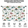 thumbnail image 2 of Blackout Kids Curtains,White Cartoon Dinosaurs Volcanoes Pattern Childrens Insulated Curtains Set Of 2,Bedroom Essentials,Toddler Room Decor 42"x54", 2 of 5