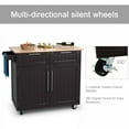 thumbnail image 4 of Costway Îlot de Cuisine Roulant Chariot de Rangement Robuste Armoire Utilitaire, 4 of 10